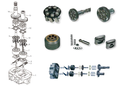 Запчасти на насос Rexroth A8V80/55/59/115/160/172/225