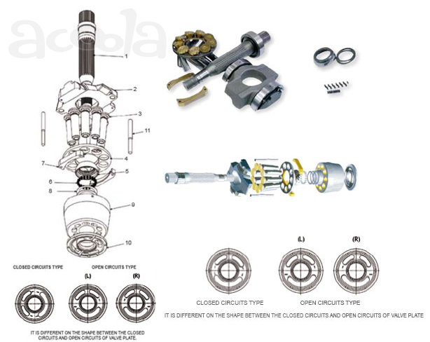 Ремонт гидронасоса Bosch Rexroth A11VO75, A11VO130, A11VO190
