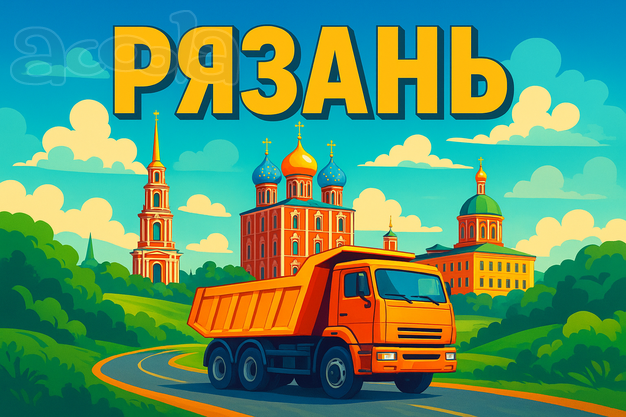 Самосвалы на объект в Рязани