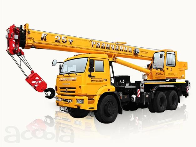 КС-55713-1Л "Галичанин", г/п 25 тн, стрела 23,7 м на базе шасси КамАЗ-65115 (6х4)