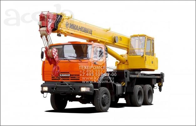 КС-45717К-2 «Ивановец», г/п 25тн, стрела 21,0 м. на базе шасси КамАЗ-65111 (6х6)